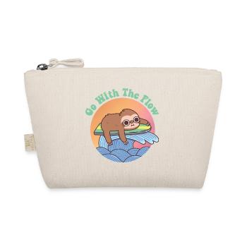 Mignon paresseux sur planche de surf Aller avec le flux - Trousse biologique - nature - Devant