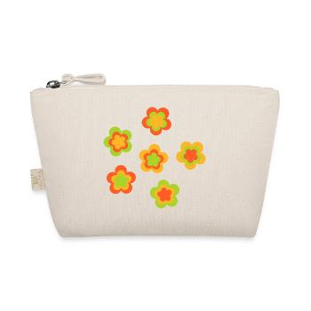 70s Flower Pattern - Organic Pouch - nature - Front