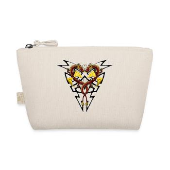 Chinese Dragon Heart Tribal R6Z - Organic Pouch - nature - Front