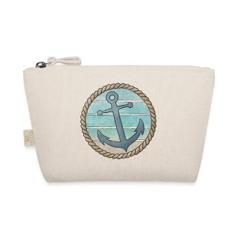 Anker Tau Seil Strand Vintage - Bio-Täschchen - Natur - Vorne