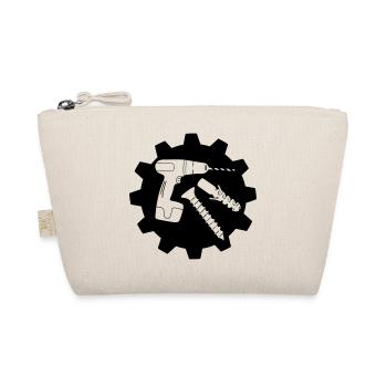 Teamwork Bohrschraube und Plug Logo - Bio-Täschchen - Natur - Vorne