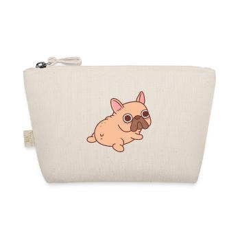 Cute French Bulldog Butt - Organic Pouch - nature - Front