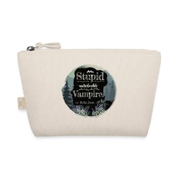 Bella Swan quote about Edward, book quote Silhouette - Organic Pouch - nature - Front
