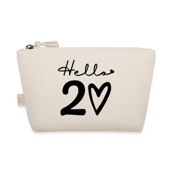 hello 20. 20th birthday - Organic Pouch - nature - Front