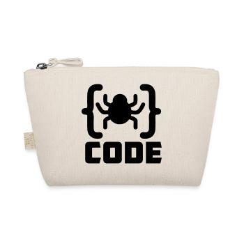 Spin logo shadow image spy software - Organic Pouch - nature - Front