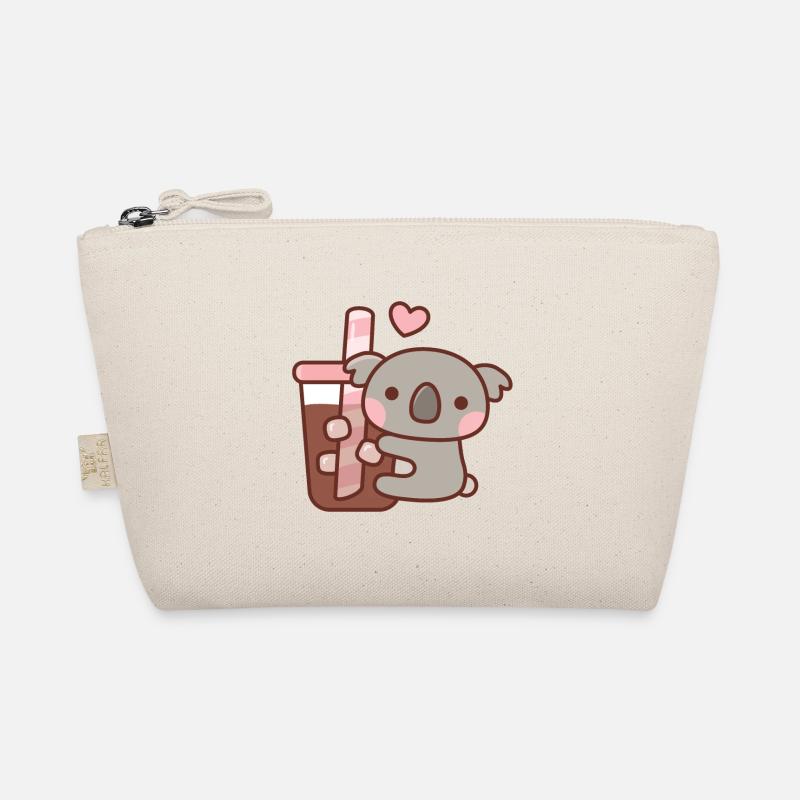 Süßer Koalabär liebt Eiskaffee Bio-Täschchen