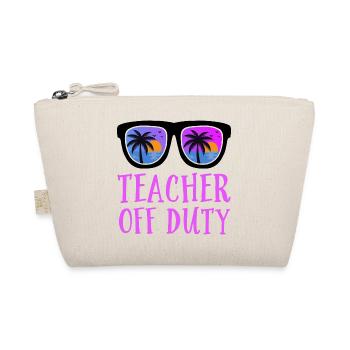 Teacher Off Duty Lehrer außer Dienst - Organic Pouch - nature - Front