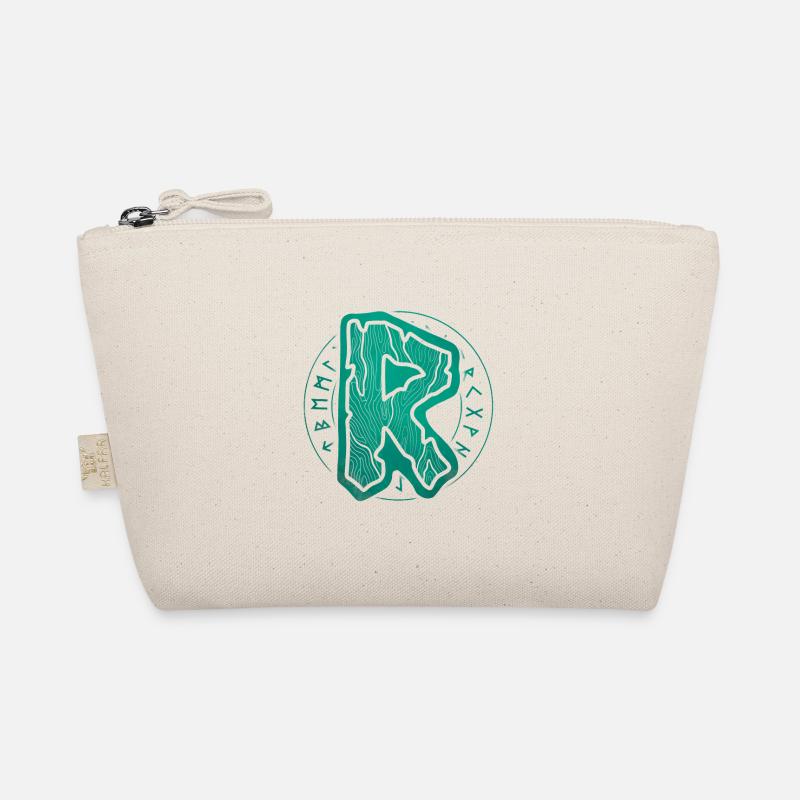 Viking Rune Raidho futhark Organic Pouch