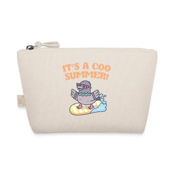 Pigeon On Surfboard Its A Coo Summer Funny - Organic Pouch - nature - Front