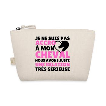 t shirt équitation humour cheval cadeau femme - Trousse biologique - nature - Devant