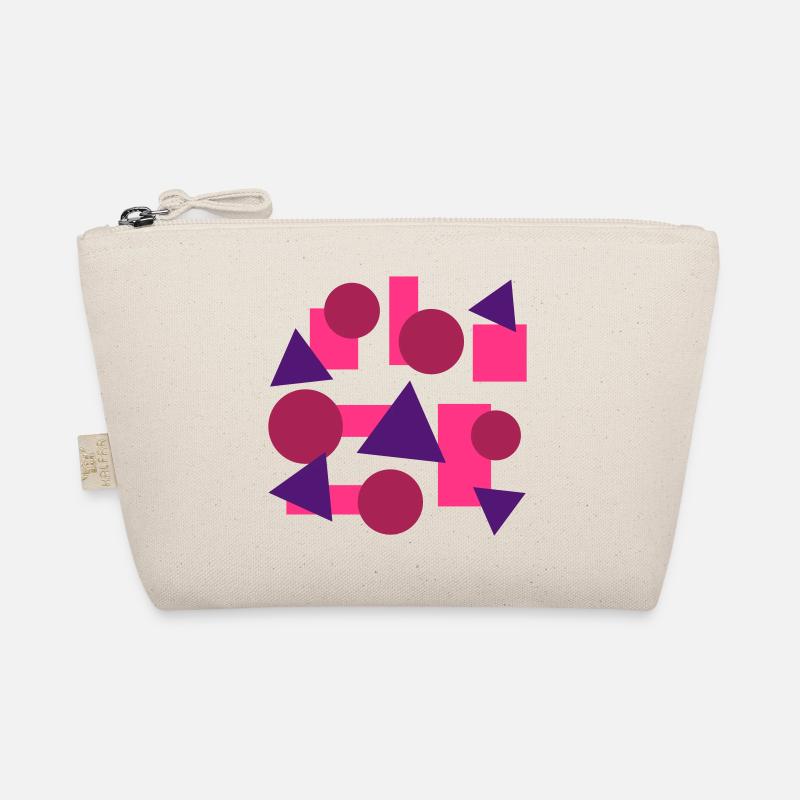 Geometric shapes (squares, circles, triangles) Organic Pouch