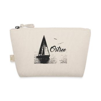 Baltic Sea sailboat and 2 seagulls - Organic Pouch - nature - Front