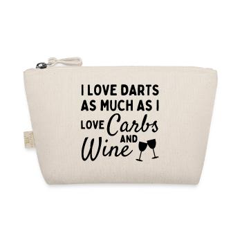 J’aime les fléchettes autant que j’aime les glucides et le vin - Trousse biologique - nature - Devant