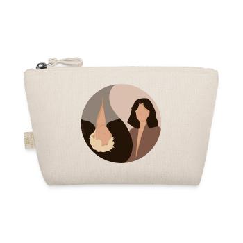 Couple Brunette and Blonde - Organic Pouch - nature - Front