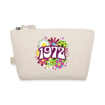 Groovy und Vintage 1972 50 Jahre Jubiläum - Bio-Täschchen - Natur - Vorne