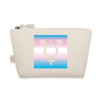 transgender flag LBGTQ queer symbol tolerance CSD - Organic Pouch - nature - Front