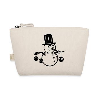Bonhomme de neige avec boules Illustration de Noël - Trousse biologique - nature - Devant