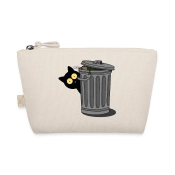 Black cat observed - Organic Pouch - nature - Front