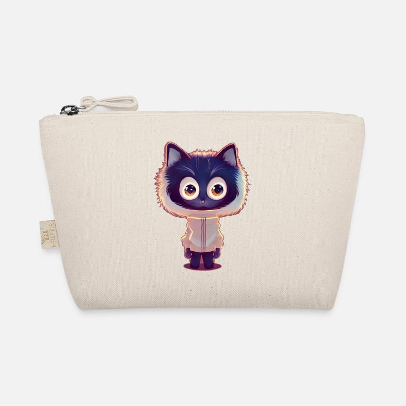 Fox cat with sweater Organic Pouch