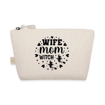 Wife Mom Witch Halloween Hexe - Bio-Täschchen - Natur - Vorne