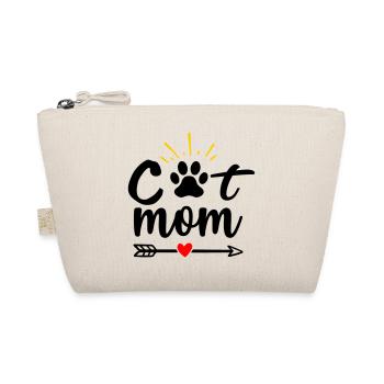 Cat mom - Organic Pouch - nature - Front