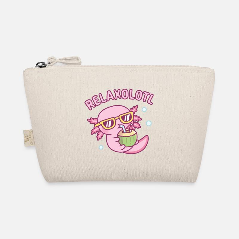Cute Chilling Axolotl Relaxolotl Relax A Lot Organic Pouch