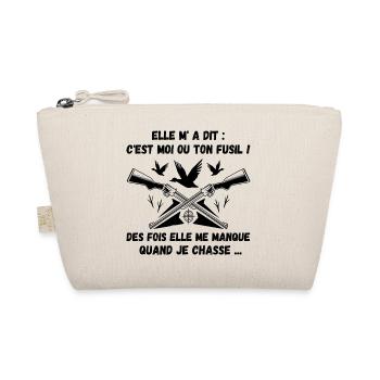 Chasse humour chasseur cadeau drôle homme - Trousse biologique - nature - Devant