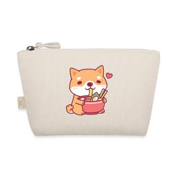 Le chien mignon Shiba Inu aime les nouilles ramen japonaises - Trousse biologique - nature - Devant