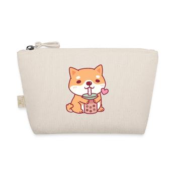 Le chien mignon Shiba Inu aime le thé à bulles - Trousse biologique - nature - Devant
