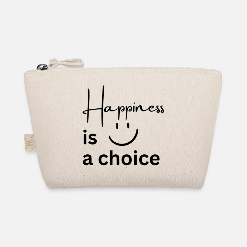 Happiness is a choice Bio-Täschchen