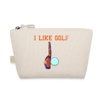 I love golf - Organic Pouch - nature - Front