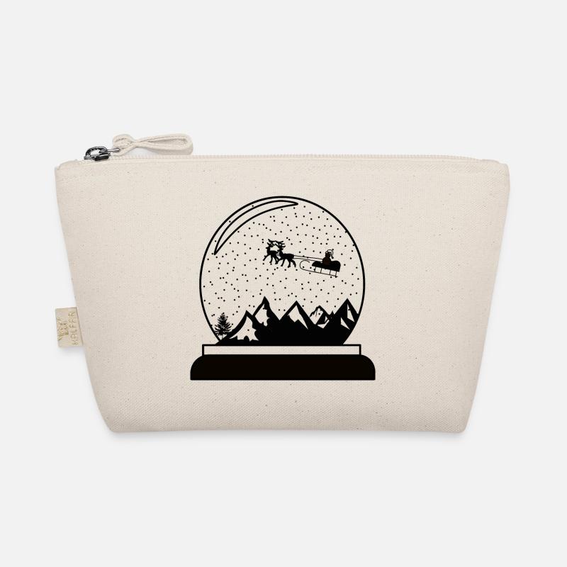 Schneekugel Weihnachtskugel Design Bio-Täschchen