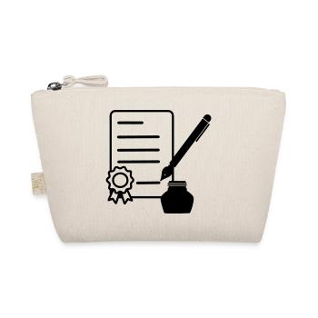 Contract with lacquer seal - Organic Pouch - nature - Front