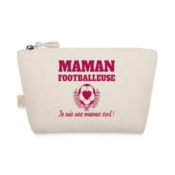 Maman footballeuse humour football cadeau foot - Trousse biologique - nature - Devant