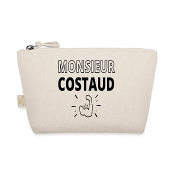 Monsieur costaud humour homme cadeau - Trousse biologique - nature - Devant