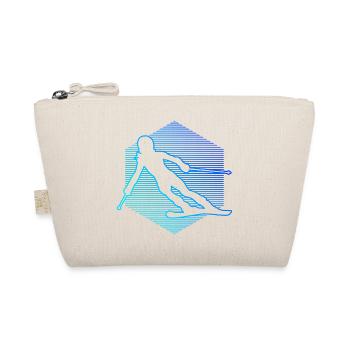 Freestyle Skifahrer Ski Stunt Ski Skifahrer - Bio-Täschchen - Natur - Vorne