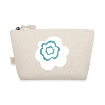Fleur Blanc Points Décoration Scandinave - Trousse biologique - nature - Devant