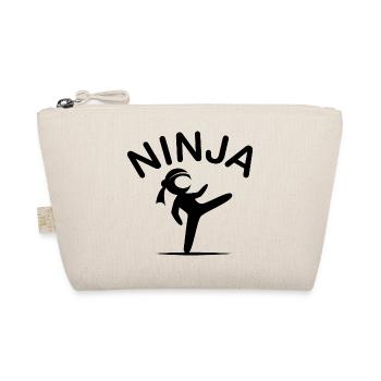 Ninja Martial Arts Fighter Symbol Cartoon Comic icon - Organic Pouch - nature - Front
