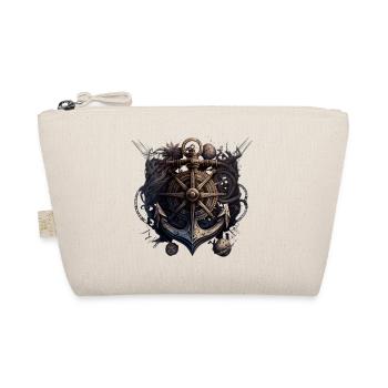beautiful maritime motif of an anchor with compass - Organic Pouch - nature - Front