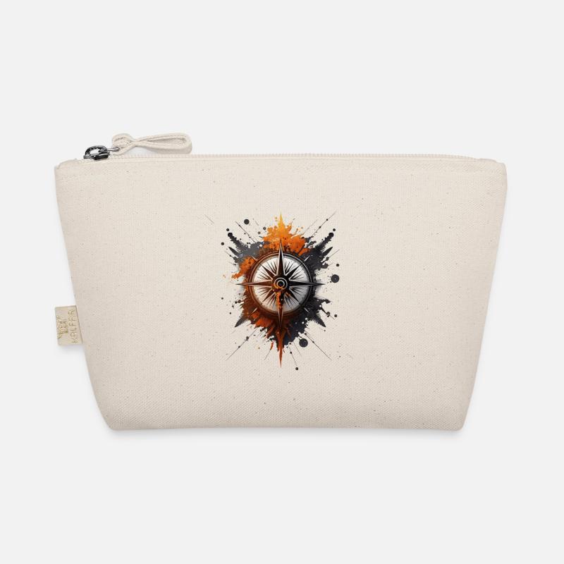 beautiful, maritime compass for sailing Organic Pouch