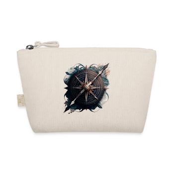 beautiful, maritime motif of a compass at sea - Organic Pouch - nature - Front