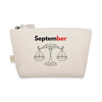 Month with his Astrological sign Libra/September - Organic Pouch - nature - Front