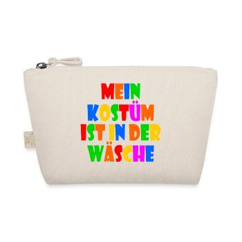 mein kostüm ist in der wäsche - Bio-Täschchen - Natur - Vorne