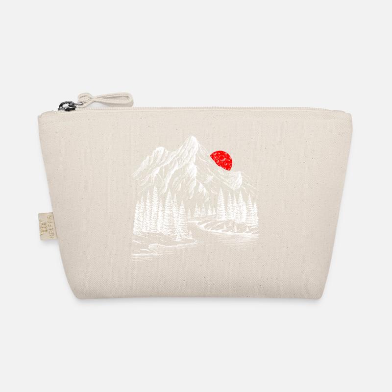 Crimson Sun Over Snowy Peaks Organic Pouch