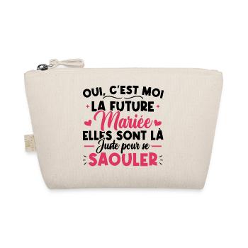 Oui, c'est moi la future mariée - Trousse biologique - nature - Devant