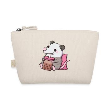 Opossum mignon buvant du thé Boba - Trousse biologique - nature - Devant