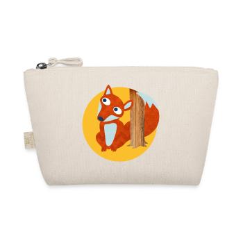 Fox Tree Trunk Forest Nursery Comic Animal Love - Organic Pouch - nature - Front