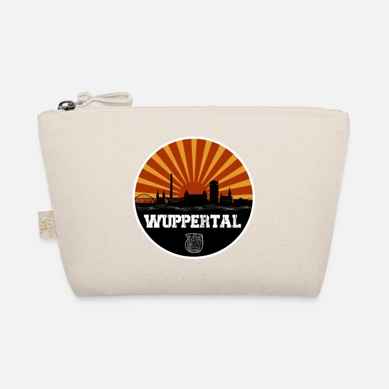 Wuppertal Retro Skyline - Bio-Täschchen - Natur