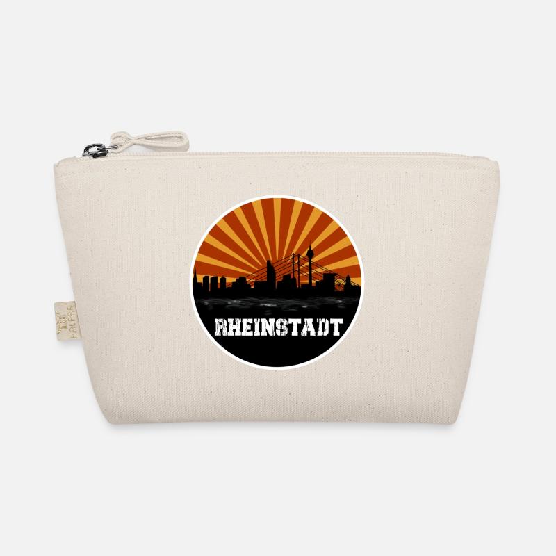 Rheinstadt Retro Skyline Bio-Täschchen