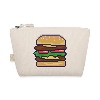 Pixelburger Pixelkunst - Bio-Täschchen - Natur - Vorne